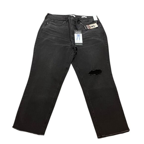 Sofia Vergara Adora Super Hi Rise Distressed Curvy Girlfriend Jeans, 10S, NWT - Picture 5 of 16